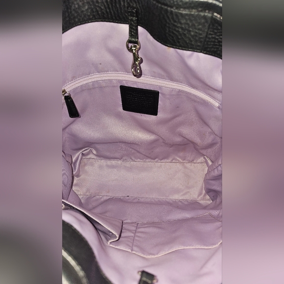 Coach Julia Opt Black Leather and Canvas Signature Tote - Picture 11 of 11